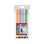 STABILO Feutres de coloriage Pen 68 Pastell 8 pièces