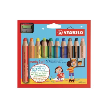STABILO Crayons de couleur 3in1 Malstift 10 pièces STABILO Crayons de couleur 3in1 Malstift 10 pièces