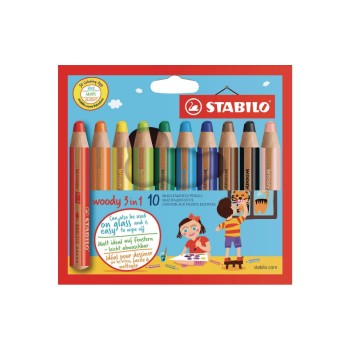 STABILO Crayons de couleur 3in1 Malstift 10 pièces STABILO Crayons de couleur 3in1 Malstift 10 pièces