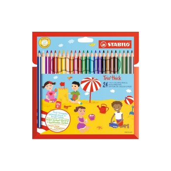STABILO Crayons de couleur Trio dick 24 pièces STABILO Crayons de couleur Trio dick 24 pièces