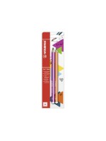 STABILO Trio dick Bleistift HB 2er, pink, orange