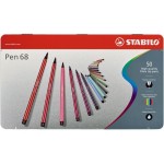 STABILO Feutres de coloriage Pen 68 50 pièces