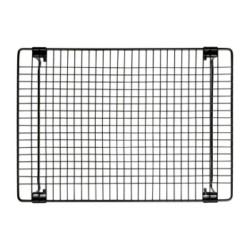 STÄDTER Kuchengitter, 34x24x6 cm black  rechteckig