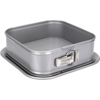 STÄDTER Springform quadratisch, 23x23x7 cm silver