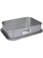 STÄDTER Springform recheckig, 33x23x7 cm silver