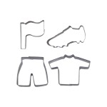 Städter Emporte-pièce pour biscuits Fièvre du football Football, Set de 4 pièces