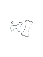 Städter Emporte-pièce pour biscuits Chien, Set de 2 pièces