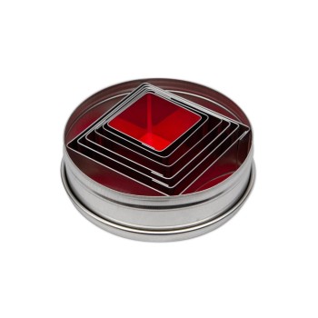 Städter Emporte-pièce pour biscuits Carré Carré, Set de 6 pièces