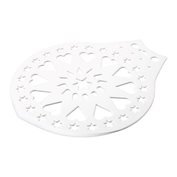 Städter Pochoir à gâteau Blanc, 28 cm