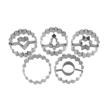 STÄDTER Linzer-Ausstecher Set Spitzbub, ø 4x1.5 cm gewellt STÄDTER Linzer-Ausstecher Set Spitzbub, ø 4x1.5 cm gewellt