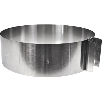STÄDTER Tortenring with Griff, 9 cm/ø 15-30 cm verstellbar STÄDTER Tortenring with Griff, 9 cm/ø 15-30 cm verstellbar