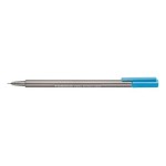 STAEDTLER 334 Fineliner triplus neon blau, superfeine,metallgefasste Spitze,ca.0,3mm