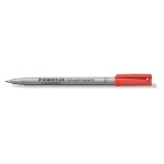 Staedtler Feutre pour transparent Lumocolor 316 F Rouge, soluble dans l'eau