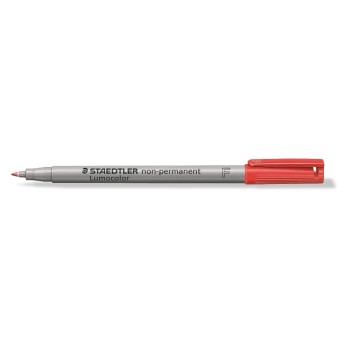 Staedtler Feutre pour transparent Lumocolor 316 F Rouge, soluble dans l'eau
