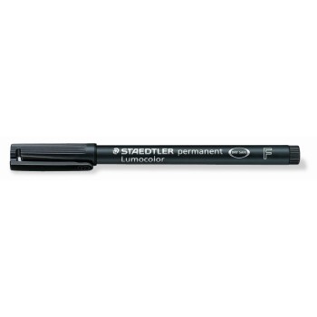 Staedtler Feutre pour transparent Lumocolor 318 F Noir, permanent