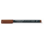 STAEDTLER 318 Folienstift Lumocolor F brau, permanent,S-Spitze, ca. 0.6 mm