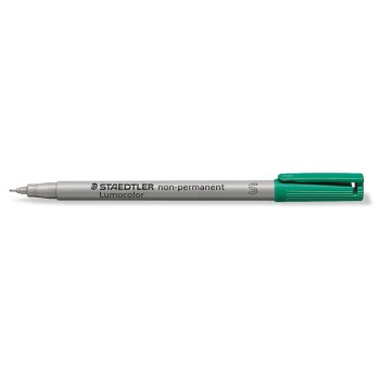 Staedtler Feutre pour transparent Lumocolor 311 S Vert, soluble dans l'eau