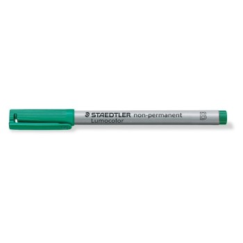 Staedtler Feutre pour transparent Lumocolor 312 Vert, soluble dans l'eau