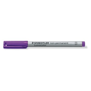Staedtler Feutre pour transparent Lumocolor 312 Violet, soluble dans l'eau