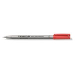 Staedtler Feutre pour transparent Lumocolor 311 S Rouge, soluble dans l'eau