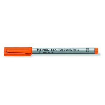 Staedtler Feutre pour transparent Lumocolor 312 Orange, soluble dans l'eau