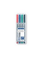 STAEDTLER 316 Folienstift Lumocolor F 4St, nonpermanent,S-Spitze, ca. 0.6 mm