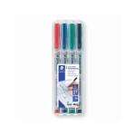 Staedtler Feutre pour transparent Lumocolor 315 M Lot de 4, solubles dans l'eau