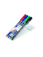 STAEDTLER 314 Folienstift Lumocolor B 4St, permanent,B-Spitze, ca. 1.0-2.5 mm