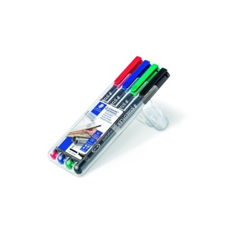Staedtler Feutre pour transparent Lumocolor 314 B Ensemble de 4, permanent