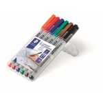 Staedtler Feutre pour transparent Lumocolor 316 F Lot de 6, solubles dans l'eau