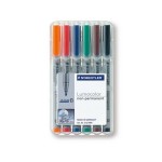 Staedtler Feutre pour transparent Lumocolor 312 Lot de 6, solubles dans l'eau