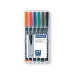 Staedtler Feutre pour transparent Lumocolor 313 S Ensemble de 6, permanent