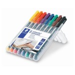 Staedtler Feutre pour transparent Lumocolor 318 F Ensemble de 8, permanent