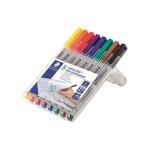 Staedtler Feutre pour transparent Lumocolor 316 F Jeu de 8, solubles dans l'eau