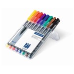 Staedtler Feutre pour transparent Lumocolor 317 M Ensemble de 8, permanent