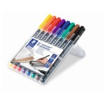 Staedtler Feutre pour transparent Lumocolor 313 S Ensemble de 8, permanent