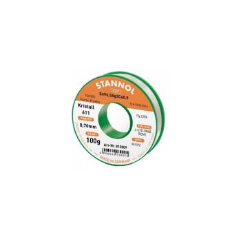 Stannol Lötdraht 611 2,5% Ø 0,7, FLOWTIN TSC305 FairTin 100 g Stannol Lötdraht 611 2,5% Ø 0,7, FLOWTIN TSC305 FairTin 100 g
