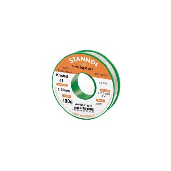 Stannol Lötdraht 611 2,5% Ø 1,0, FLOWTIN TSC305 FairTin 100 g Stannol Lötdraht 611 2,5% Ø 1,0, FLOWTIN TSC305 FairTin 100 g