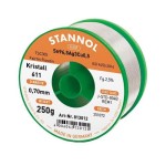 Stannol Étain à braser Kristall 611 TSC Ø 0.7 mm 250 g