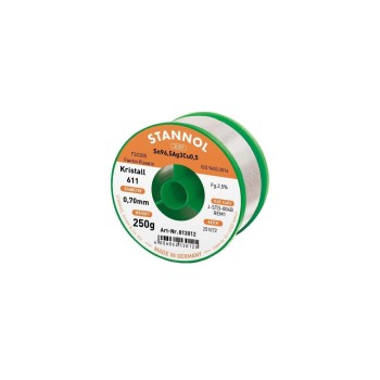 Stannol Lötdraht 611 2,5% Ø 0,7, FLOWTIN TSC305 FairTin 250 g Stannol Lötdraht 611 2,5% Ø 0,7, FLOWTIN TSC305 FairTin 250 g