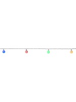 Star Trading Lichterkette Berry, Netzbetrieben, 50x LEDs multicolor, IP44
