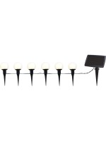 Star Trading Guirlande lumineuse Solar Globus 500 cm, Blanc/Noir