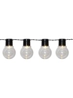 Star Trading Solar Lichterkette Partaj, Schwarz, Lichtfarbe Warmweiss
