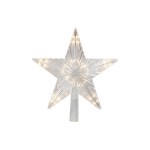 Star Trading LED Baumspitze Topsy Stern Kla, BxH: 22x24cm, 10 LED, Batt 2xAA m Timer