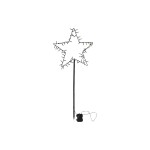 Star Trading LED Stern Spiky 93cm, BxH: 39x93cm, Batt: 3xAA, Timer 6/18