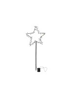 Star Trading LED Stern Spiky 93cm, BxH: 39x93cm, Batt: 3xAA, Timer 6/18