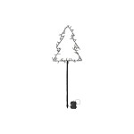 Star Trading LED Baum Spiky 90cm, BxH: 32x90cm, Batt: 3xAA, Timer 6/18