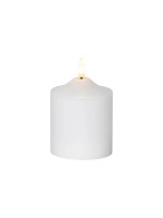 Star Trading LED Pillar Kerze Flamme, Indoor, white, 12cm Höhe, Timerfunktion