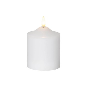 Star Trading LED Pillar Kerze Flamme, Indoor, white, 12cm Höhe, Timerfunktion Star Trading LED Pillar Kerze Flamme, Indoor, white, 12cm Höhe, Timerfunktion