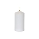 Star Trading LED Pillar Kerze Flamme, Indoor, white, 17cm Höhe, Timerfunktion